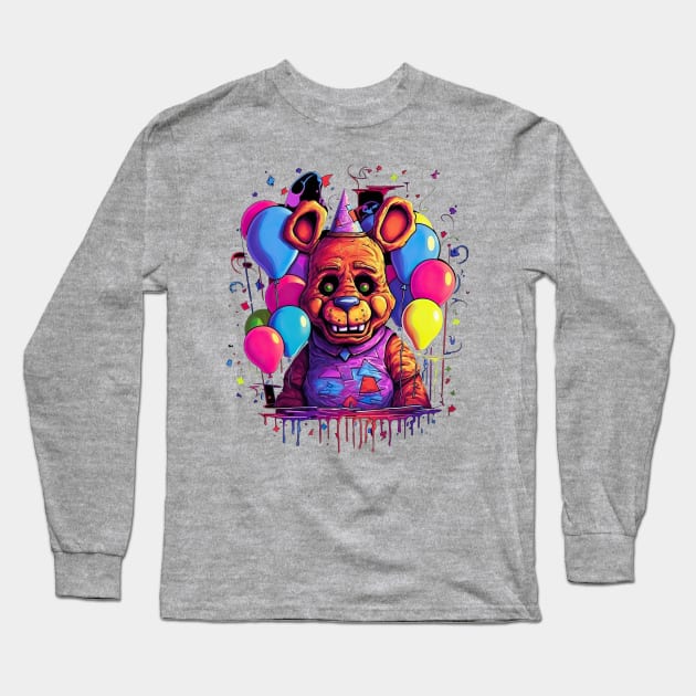 Freddy Fazbear's Ultimate Merch Long Sleeve T-Shirt by ABART BY ALEXST 